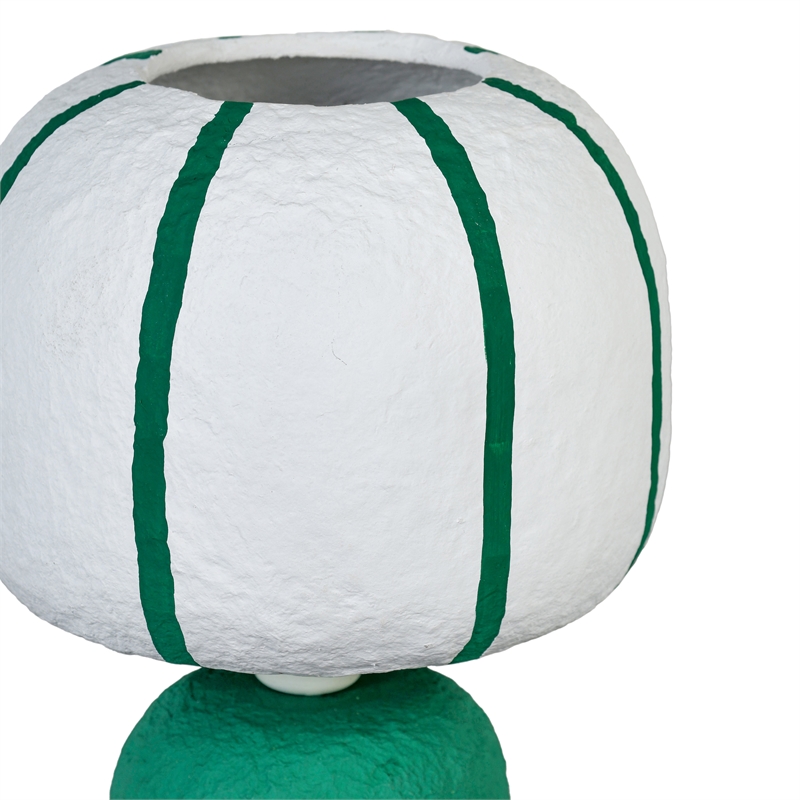 Margate Green Cotton Mache Table Lamp