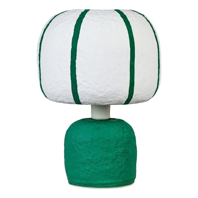Margate Green Cotton Mache Table Lamp
