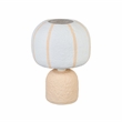 Margate Pink Peach Cotton Mache Table Lamp