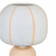 Margate Pink Peach Cotton Mache Table Lamp