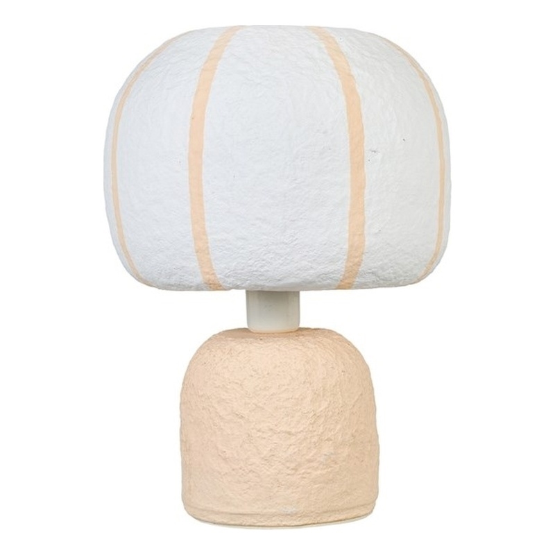 Margate Pink Peach Cotton Mache Table Lamp
