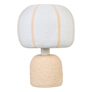 Margate Pink Peach Cotton Mache Table Lamp