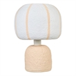 Margate Pink Peach Cotton Mache Table Lamp