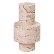 Marble TravertineTurned Candle Holder