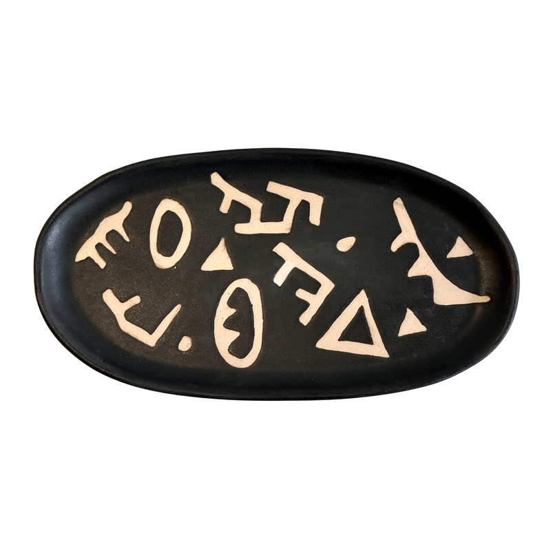 Ceramic Runes Catchall Dish