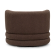 Astor Brown Boucle Swivel Hotel Lounge Chair
