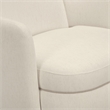 Wolfie Cream Chenille Swivel Chair