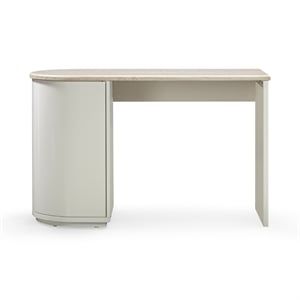 Marlene Cream Faux Travertine Desk