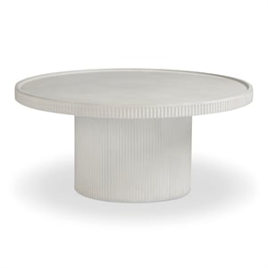 Darcy White Indoor/Outdoor Concrete Coffee Table