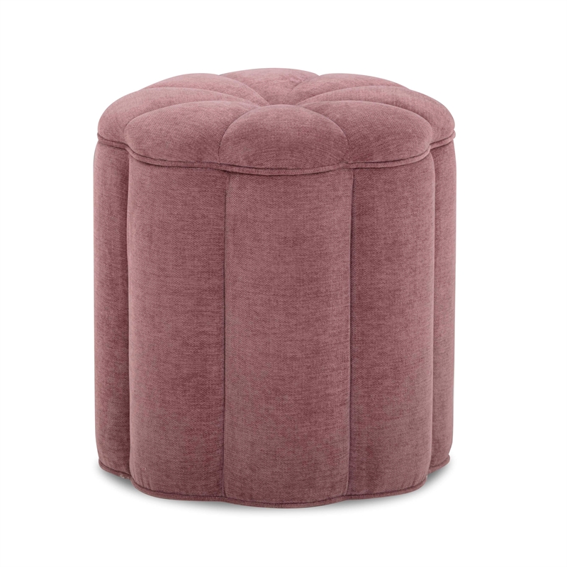 Fleur Mauve Storage Ottoman