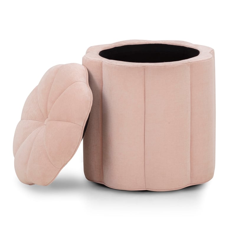 Fleur Pink Storage Ottoman