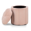 Fleur Pink Storage Ottoman