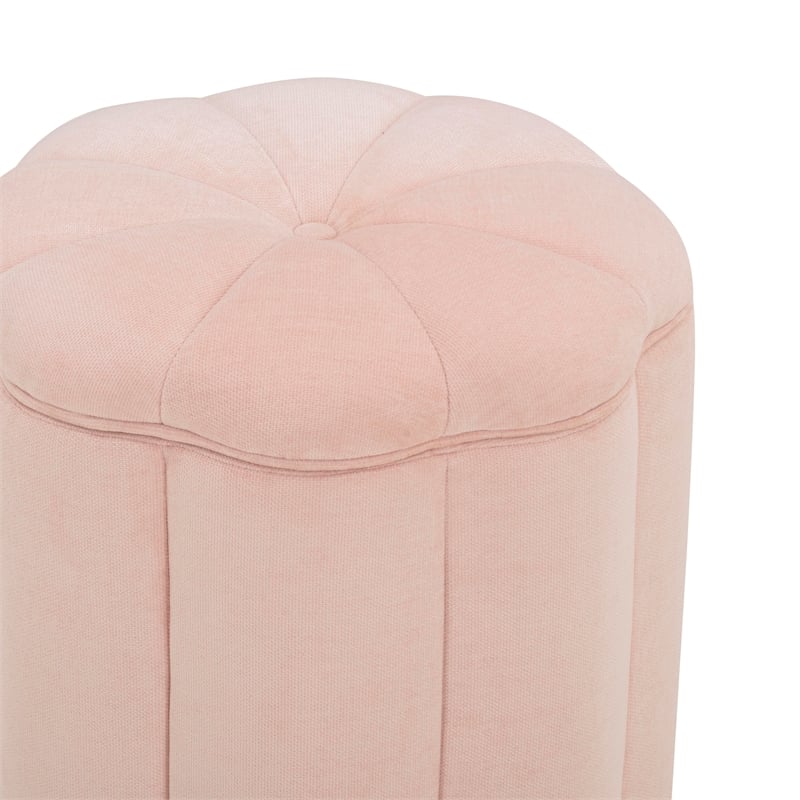 Fleur Pink Storage Ottoman