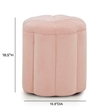 Fleur Pink Storage Ottoman