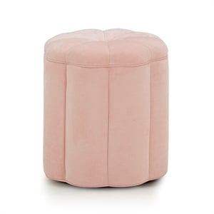 Fleur Pink Storage Ottoman