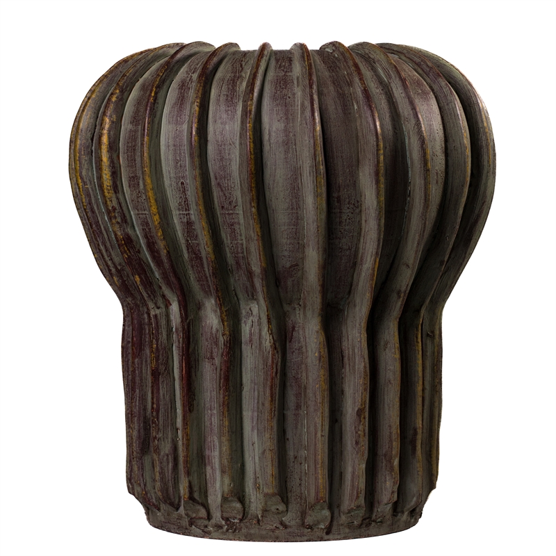 Visha Gray Green Tabletop Terracotta Vase