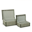 Kora Green Cotton Jute Jewelry Box Set