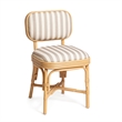 Dorine Khaki Striped Dining Chair