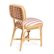 Dorine Cherry Striped Dining Chair