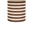 Lyra Natural Striped Cotton Jute Contract-Grade Coffee Table