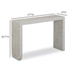 Cyprus Cream Capiz Shell Console Table