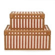 Kora Terracotta Cotton Jute Jewelry Box Set