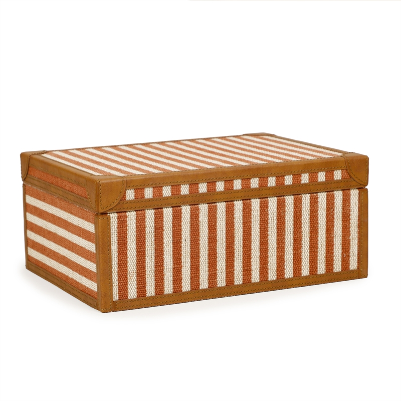 Kora Terracotta Cotton Jute Jewelry Box Set
