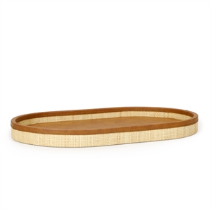 Hakiri Natural Raffia Large Designer Storage Tray