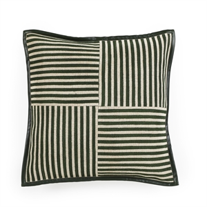 Kora Green Cotton Jute Throw Pillow