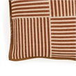 Kora Terracotta Cotton Jute Throw Pillow