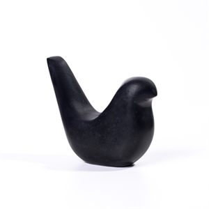 Black Marble Bird Statue