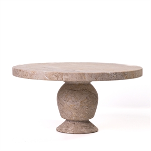 Natural Travertine Cake Stand Tabletop Decor