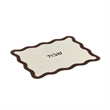 Chocolate on Cream Organic Cotton / Linen Wavy Challah Cover