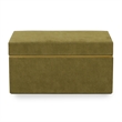 Pisa Green Vegan Suede Contract-Grade Storage Box