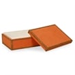 Acre Cotton Jute Orange Jewelry Box