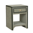 Kora Green Cotton Jute Nightstand