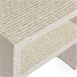 Derry Cream Capiz Shell Nightstand