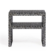 Derry Black Mother of Pearl Nightstand