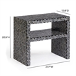 Derry Black Mother of Pearl Nightstand