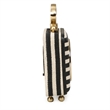 Mona Black Striped Contract-Grade Standing Accent Clock