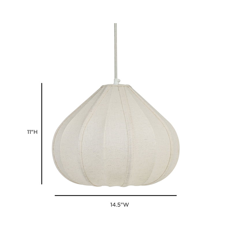 Zubeda White Small Pendant Lamp