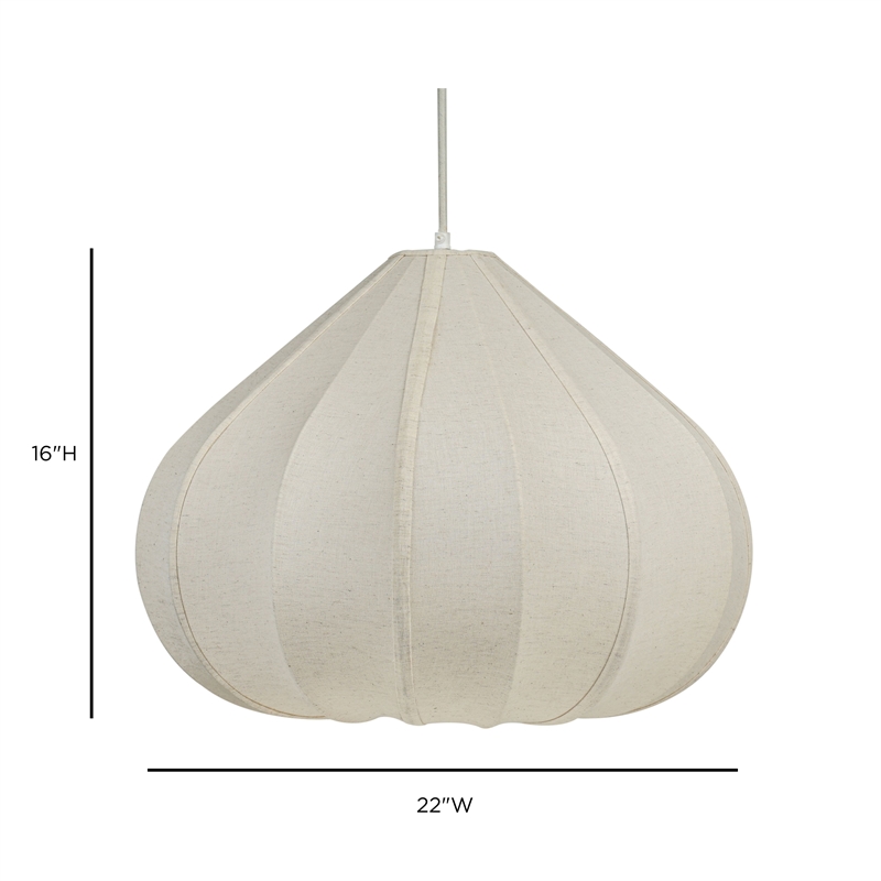 Zubeda White Large Pendant Lamp