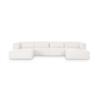 Tarra 4-Pc Cream Chenille Modular U-Sectional