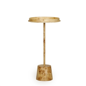 Destin Natural Burl Designer Side Table
