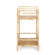 Destin Natural Burl Designer Bar Cart