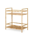 Destin Natural Burl Designer Bar Cart