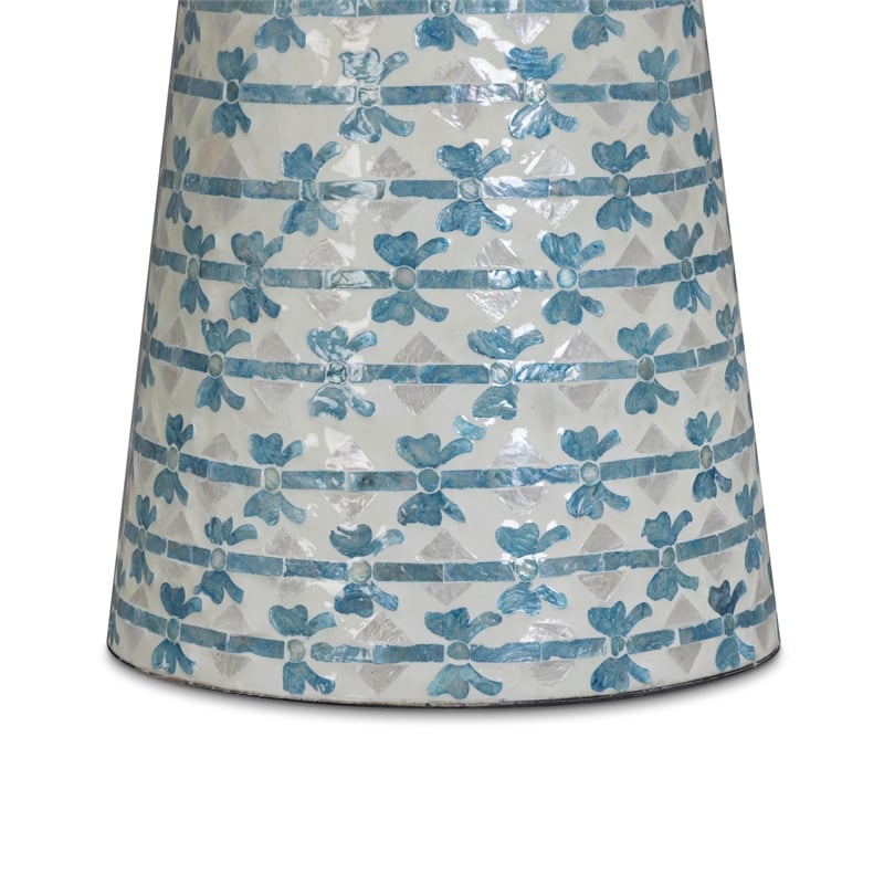 Lady Blue Ribbon Capiz Shell Side Table