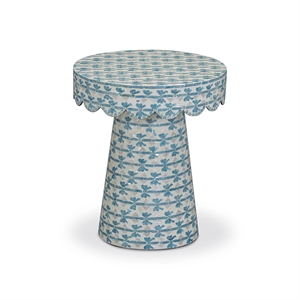Lady Blue Ribbon Capiz Shell Side Table