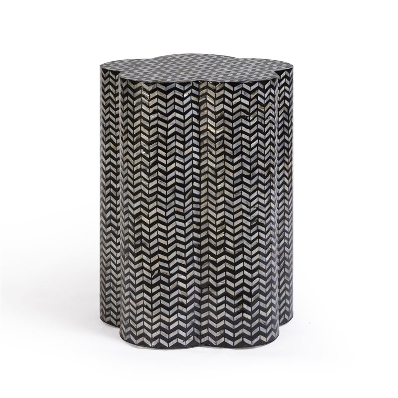 Truffle Mother of Pearl Shell Side Table