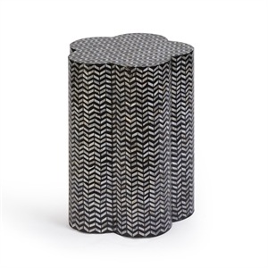 Truffle Mother of Pearl Shell Side Table